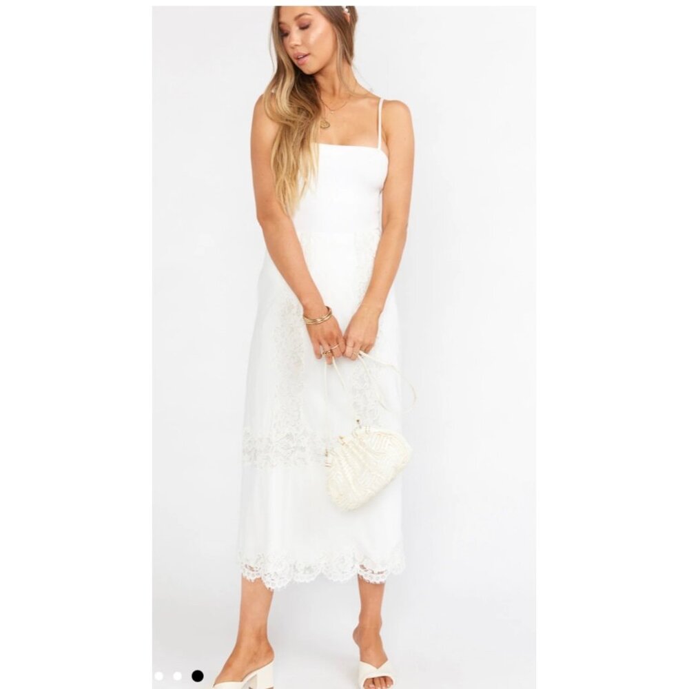 Show me your Mumu Alessa White lacy Skirt NWT large